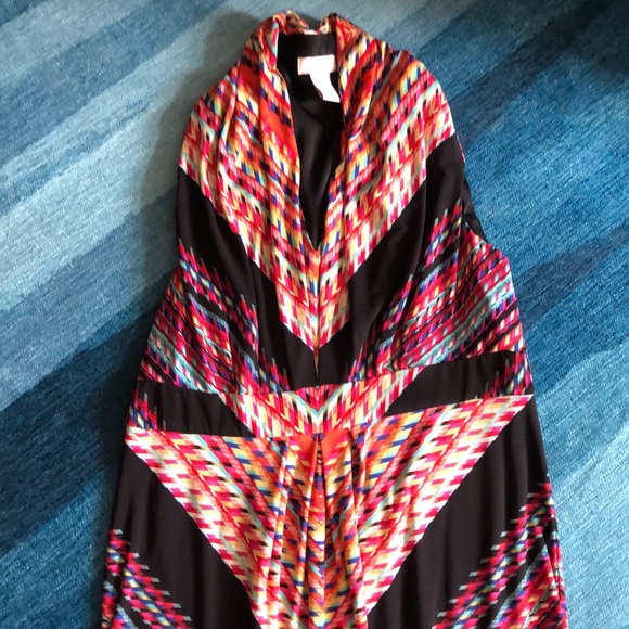 (EUC) Chico's multicolor print maxi dress small - Picture 2 of 4